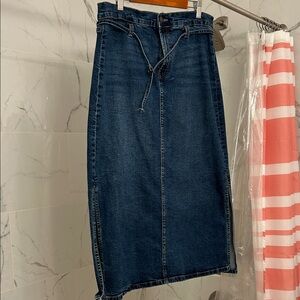 Calvin Klein Dark Blue Pencil Skirt